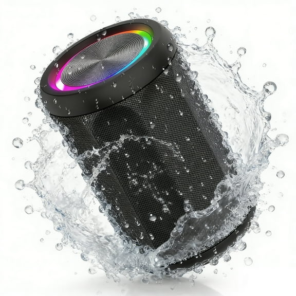 ETEPEHI Portable Bluetooth Speaker, Bluetooth 5.4 Wireless Speaker with Loud Stereo Sound, 20H Playtime, IPX5 Waterproof, Home/Party/Outdoor/Beach (Black)