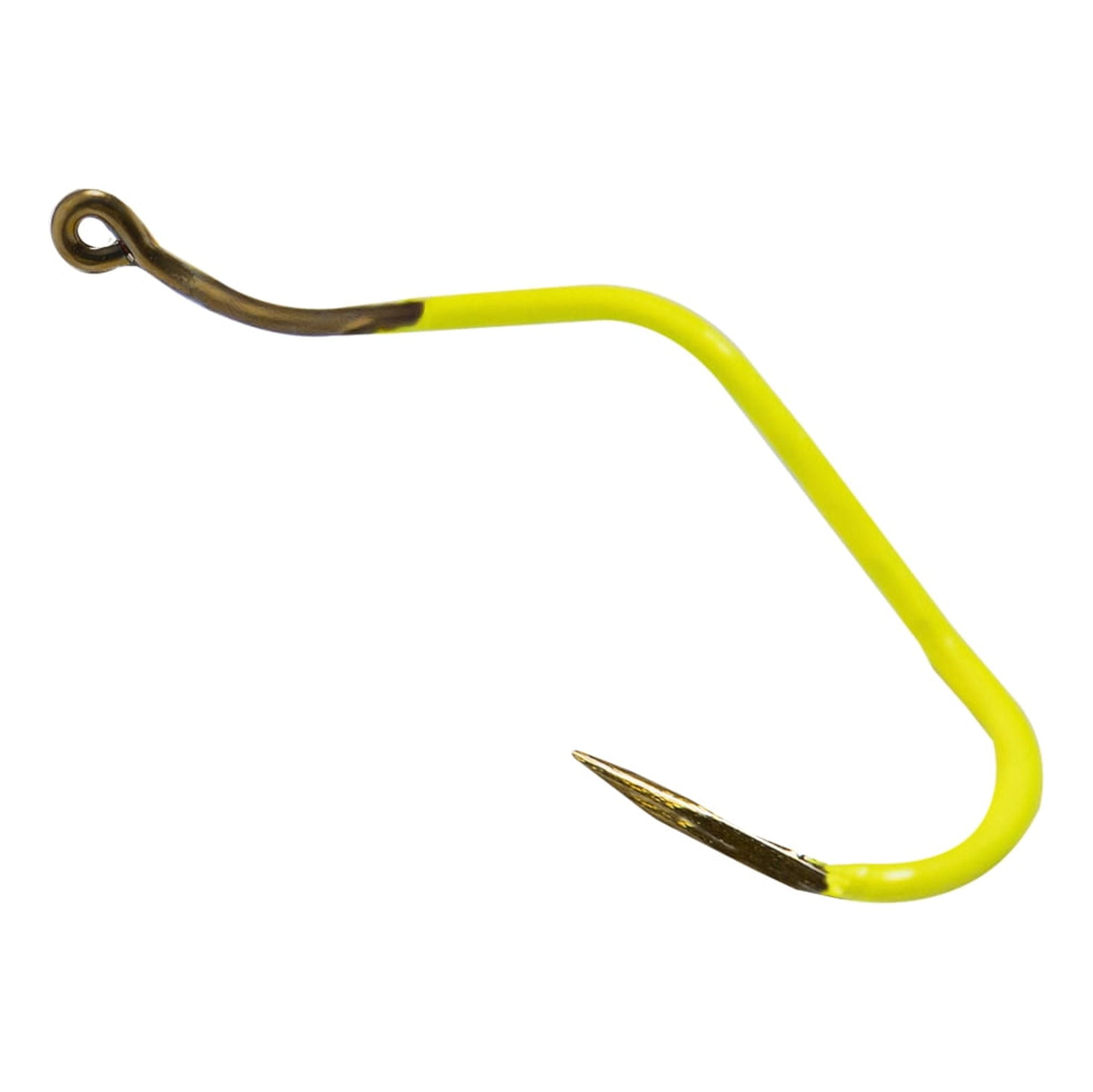 (2 pack) Mustad Slow Death Hook - Size: #1 (Chartreuse) 8pc