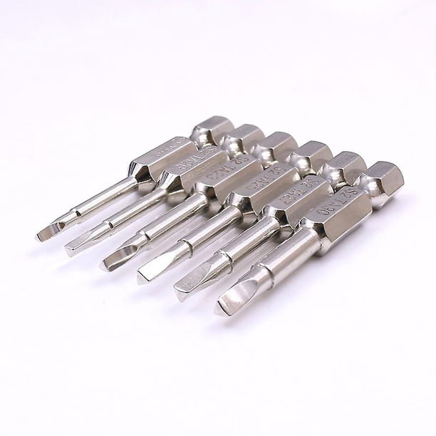 Juego de puntas de destornillador magnético de cabeza triangular de 5 uds., acero S2, 1,8 mm, 2,0 mm, 2,3 mm, 2,7 mm, 3 mm, vástago hexagonal de 1/4 pulgadas, Banban de 50 mm de longitud ZefeiWu 8390611271022