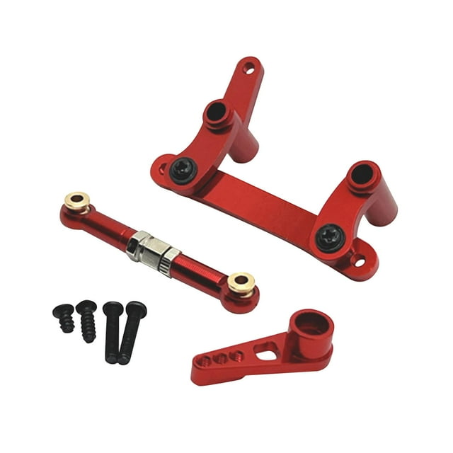 KLKCMS 1/16 RC Car Steering Components Spare Mould DIY Accs Replacement for RC Truck Red