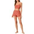 thumbnail image 2 of Unique Bargains Women's Stretchy Knit Spaghetti Strap Runch Cami with Shorts Pajama Set, 2 of 5