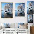 thumbnail image 4 of Designart "Silent Waters of a White Lake II" Cottage Floater Framed Canvas Print, 4 of 7