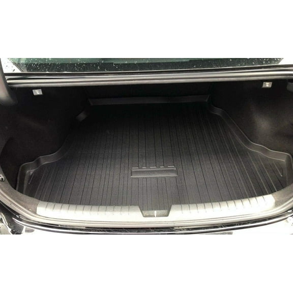 EACCESSORIES EA Cargo Liner – Trunk Mat for Hyundai Sonata 2015-2019 (Non-Hybrid (Non Plug-in)) – Weather-Resistant Trunk Mats for Cars with Raised Lip – Non-Slip Car Trunk Mat Rubber