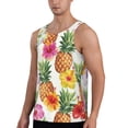 thumbnail image 2 of Gaeub Hawaiian Pineappl Men's Athletic Tank Top, Workout Sleeveless Shirts, Running Tank Tops for Gym, Running, Training - X-Large, 2 of 9