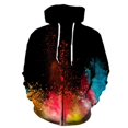 thumbnail image 1 of Sudadera con capucha para hombre, colorida, con cremallera y humo, con estampado 3D, divertida, estilo hip hop, talla grande, para otoño e invierno, ropa de calle de calidad., 1 of 6