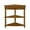 Brown, variant on Tcbosik 33.8" Wood Corner Table with Storage Drawer and Open Shelves, Freestanding Side Table for Kitchen Bathroom Bedroom Living Room, Milk White