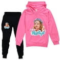 thumbnail image 2 of Conjunto de Top y pantalones rosas para niñas, falda de bebé Kawaii, ropa bonita, conjunto de 2 uds de moda estética con estampado de dibujos animados Nastyaing zhangyuxiang LED, 2 of 2