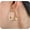Gold, variant on Mobius Post Hoop Earring for Women Dainty Minimalist Aesthetic Geometric Twist Earring Lightweight Polished Plain Hoop Earrings Statement Jewelry Gifts