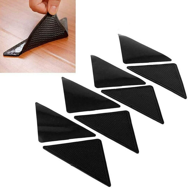 Area Rug Gripper Pad Non Slip Anti Curling Black Carpet Mat Tape Self  Adhesive Reusable Wood Floor Stickers Black Corner Pad From Wearnice, $7.55