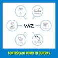 thumbnail image 4 of foco inteligente wiz a21 luz fria dimeable con mayor intensidad de luz wi-fi, 4 of 8