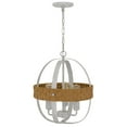thumbnail image 5 of Cal Lighting 60W X 3 Barton Metal Chandelier With Rattan Design, 5 of 6