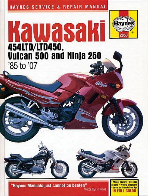 kylling Watt Opdatering Haynes Service & Repair Manual: Kawasaki 454ltd/Ltd450, Vulcan 500 Ninja  250 '85 to '07 (Paperback) - Walmart.com