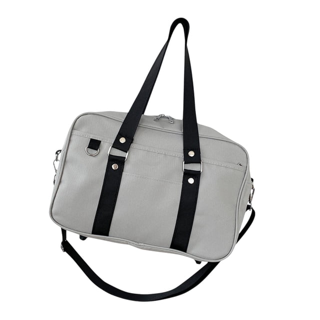 yuksok Japanese Shoulder Bag Multifunctional JK Handbag for Travel Office Commuting Gray