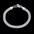 thumbnail image 2 of EOEMY Sterling Silver Plated Bracelet 8 Inches 6.3mm Lobster L320-Default, 2 of 6