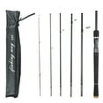 thumbnail image 1 of 6 Piece Fishing Pole Ultralight Spinning/Casting Rod Travel Fishing Rod with Storage Bag, 1 of 5
