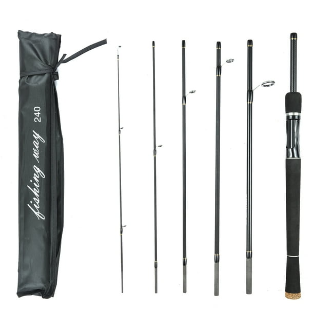Unbranded 6 Piece Fishing Ultralight /Casting Rod Travel Fishing Rod With Storage Bag Casting Rod 2.4m