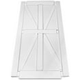 thumbnail image 2 of 28" x 84" Star Style Real Primed Door Slab & 6.6FT Barn Door Sliding Hardware & Adjustable Floor Guider & Pull Handle, DIY Unfinished Paneled Door, Modern Interior Barn Door, Moisture-proof B5A9446, 2 of 9