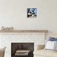 thumbnail image 2 of Stupell Industries Waterfront House Road Beach Coast Coastal Painting Gray Framed Art Print Wall Art, 2 of 7
