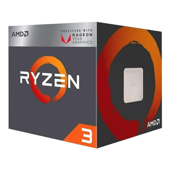 Procesador AMD Ryzen 3 2200G, 3.5 GHz hasta 3.7 GHz con gráficos AMD RYZEN 3 2200G