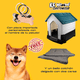 thumbnail image 3 of KE WOOW Casa Térmica para Mascotas, Ideal para Viaje, Abatible, Mediana, Incluye Colchón y Placa Personalizada, Color Azul KE WOOW Casa térmica colapsable, 3 of 11