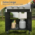 thumbnail image 4 of Vicllax 2 in 1 Propane Gas Grill and Griddle Combo 3-Burner with Folding Side Table Stainless Steel, 4 of 13