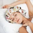 thumbnail image 5 of Donut Print White Silk Bonnet for Sleeping Women/Men, Adjustable Elastic Satin Bonnet Bonnet for Sleeping, Soft Similar Silk Curly Hair Bonnet for Sleeping, 5 of 7