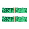 thumbnail image 1 of Cinturones de cintura ancha brillante para mujer, hebillas entrelazadas, decoración de lentejuelas, cinturones elásticos para mujer, 2 uds. Verde 60cm/23.62, 1 of 5