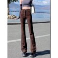 thumbnail image 2 of Vaqueros acampanados para mujer, primavera chic, cintura alta, nuevo estilo Harajuku europeo, ropa de calle, mezclilla combinable, Y2k Hotsweet, universidad, sencillo, 2 of 5