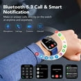 thumbnail image 4 of Smart Watch Fits for Android and IPhone, IP68 Waterproof Smartwatch for Women Men 120 Sports Modes 1.91-inch Fitness Tracker, Smart Watch with Bluetooth Call(Answer/Make Calls), for Gift Blue, 4 of 6