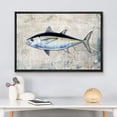 thumbnail image 3 of wall26 Framed Canvas Print Wall Art Black Fin Tuna Fish on Granite Background Marine Life Animals Digital Art Realism Nautical Scenic Colorful Ultra for Living Room, Bedroom, Office - 24"x36&quo, 3 of 5