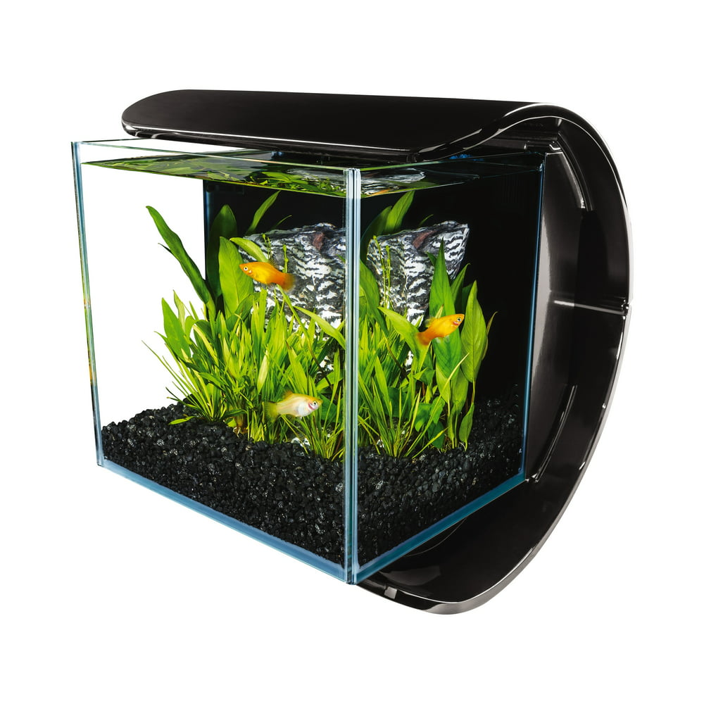 Marineland 3 Gallon Silhouette Glass LED Aquarium Kit