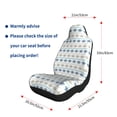 thumbnail image 4 of Naloa Sea Turtle Car Seat Covers 2PCs Front Car Seat Covers Universal fit for Most Cars SUVs and Trucks - 1, 4 of 5