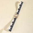 thumbnail image 5 of SWSMCLT Women's Fashion Belt For Dress Stretch Belt Date Embroidered Medium Buckle Boho Casual Round Braided White X-Small-Large, 5 of 5