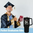 thumbnail image 6 of PhD Graduation Gift Tumbler for Doctors, Men & Women - 40oz Insulated Coffee Mug with Handle and Straw - Doctorate Degree Present, 6 of 6
