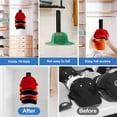 thumbnail image 2 of TSOMEI Hat Storage Organizer Wall Mounted Hat Organizer for Baseball Caps Hat Rack 1Pcs Black, 2 of 7