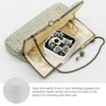 thumbnail image 3 of ZFLMY Skull Roses Gothic Travel Jewelry Box for Necklaces Rings Earrings White, 3 of 5
