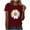Red, variant on Sexlip Womens Daisy Graphic Blouse Crew Neck Design Lightweight Fabric Relaxed Silhouette for Casual Gatherings Blue S