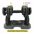 thumbnail image 6 of PRCTZ, 10-30lb Quick Select Adjustable Dumbbell Pair with Dumbbell Stand Combo, 6 of 7