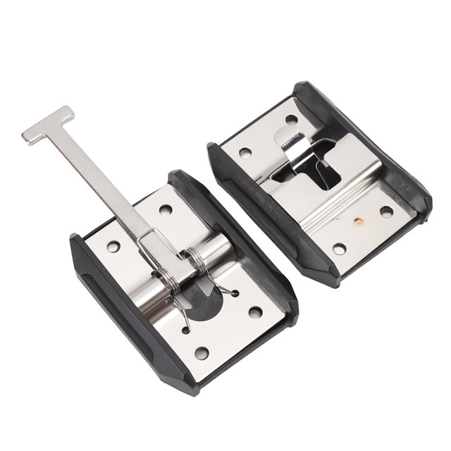 Loquet de Porte RV, Support de Porte RV Style T, Loquet de Porte d'Entrée en Acier Inoxydable pour Camping-Cars Remorque Porte Extérieure Crochet & Gardien, Matériel de Porte d'Entrée
