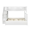 thumbnail image 3 of Bowery Hill Traditional Wood Twin over Full Bunk Bed with Trundle in White, 3 of 6