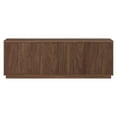 thumbnail image 3 of Pemberly Row Modern Transitional 70" Satin Walnut MDF/PVC TV Stand, 3 of 8