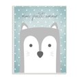 thumbnail image 2 of Stupell Industries The Kids Room By Stupell Mon Petit Amour Grey Fox with Blue Polka dots Wall Plaque Art, 10 x 15, Proudly Made in USA 13 x 19, 2 of 3
