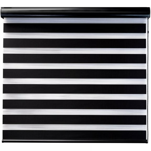 DecoKing Persiana para Ventana Sheer Elegance Enrollable Horizontal 100cm ancho x 180cm alto alto Black