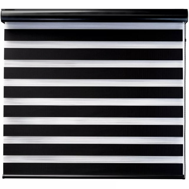 DecoKing Persiana para Ventana Sheer Elegance Enrollable Horizontal 200cm ancho x 240cm alto Black