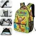 thumbnail image 6 of Anime Backpack Curious George Backpack Funny Laptop Back Pack Book Bag Hiking Outgoing Daypack For Women Mens, 6 of 8
