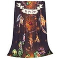 thumbnail image 2 of Pofeuu Beautiful Dreamcatcher1 Print Ultra-Soft Micro Fleece Blanket,for Bed Or Sofa,All Season Throw Blankets Flannel Blanket-80"x60", 2 of 7