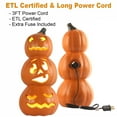 thumbnail image 7 of 15" Jack O Lantern - Large Light-Up Pumpkin for Garden, Patio, and Front Door Decorations, 7 of 7