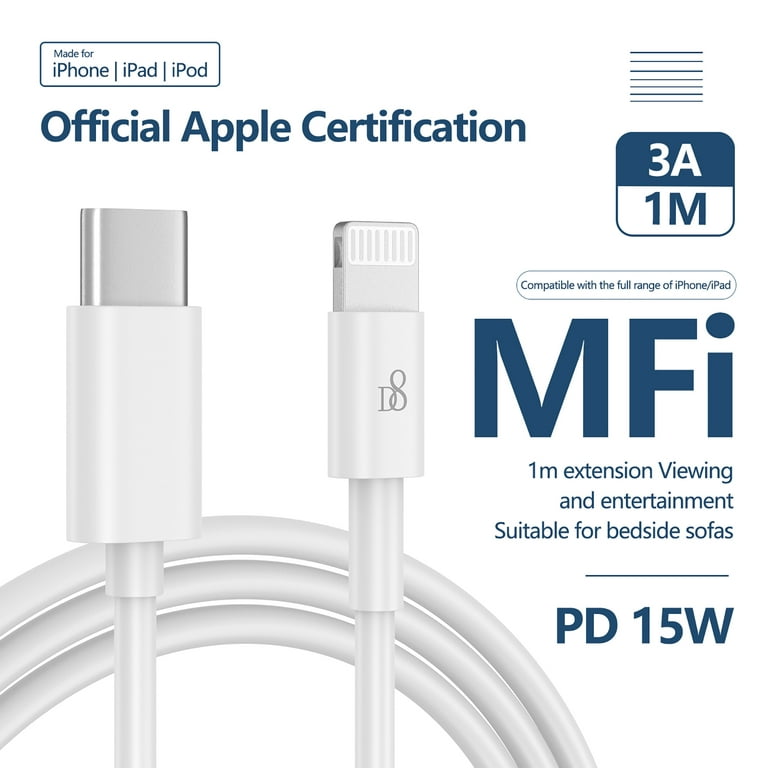 Official Apple iPhone 11 Lightning to USB 1m Charging Cable - White