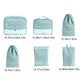 thumbnail image 3 of Set de 6 cubos de viaje con bolsa para zapatos, estuche para dispositivos electrónicos y organizador de cosméticos | Organizadores de equipaje para maletas | Bolsas ligeras de poliéster para guardar, 3 of 6
