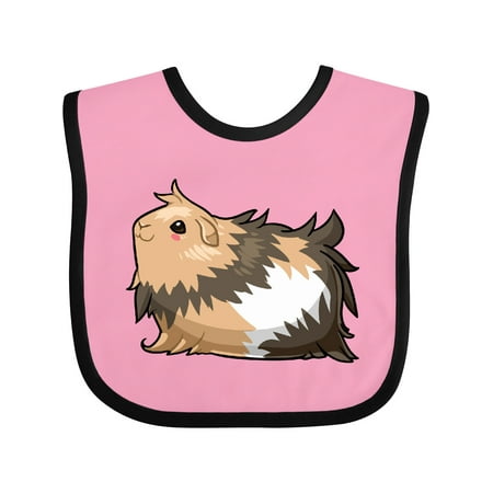 

Inktastic Cute Long Haired Guinea Pig Gift Baby Boy or Baby Girl Bib